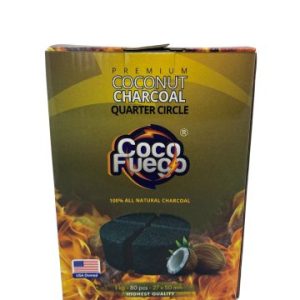 Coco Fuego Coconut Charcoal - Quarter Circle